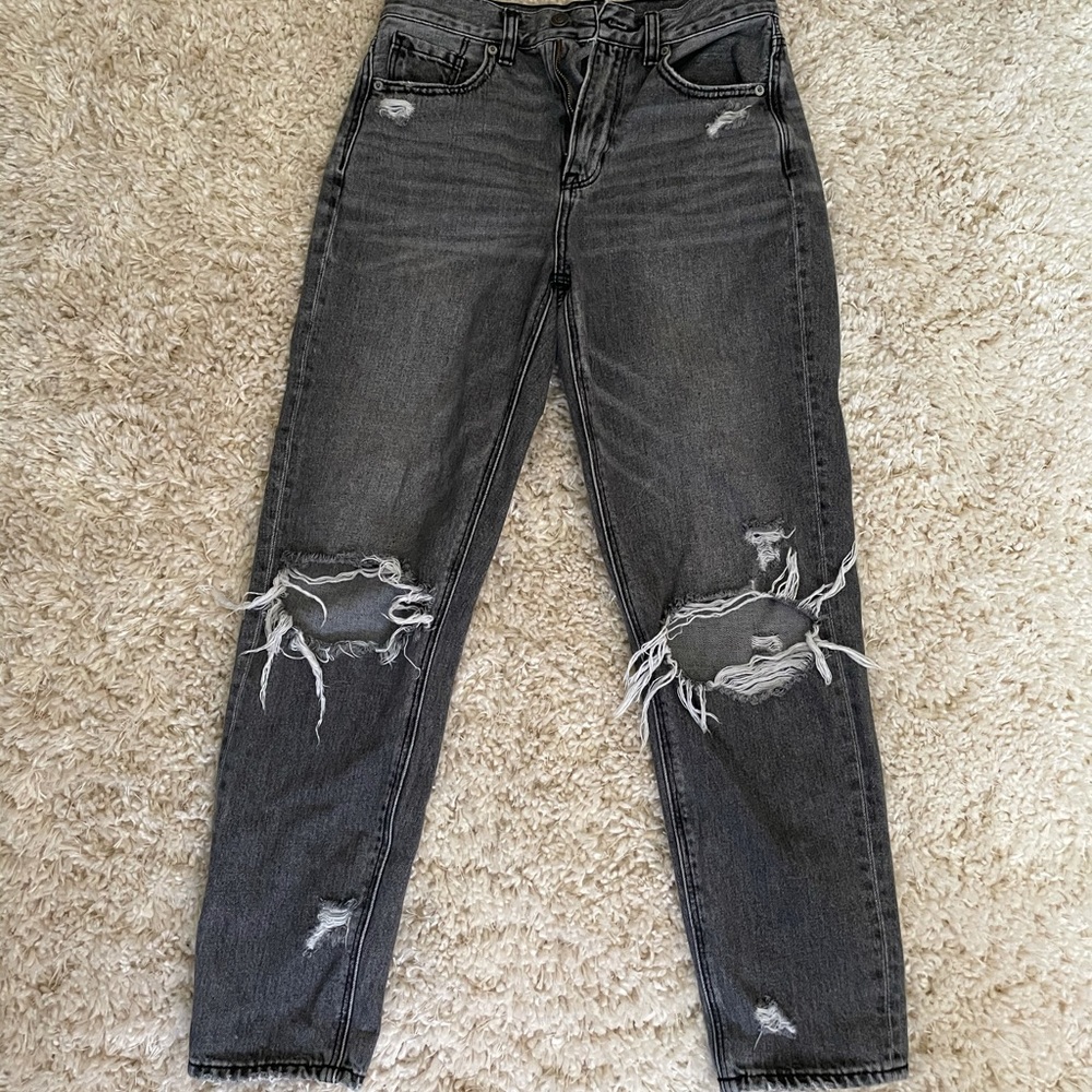 Black mom jeans from American eagle